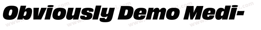 Obviously Demo Medi字体转换